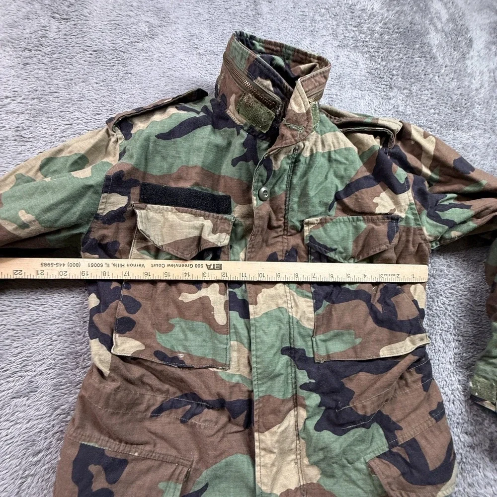 Military M65 Field Coat Jacket Woodland Camo Cold Weather XS Regular 2001